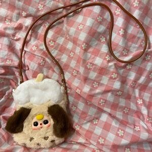 Milk Tea Puppy - Baby three Mobile Phone Hanging Bag V1